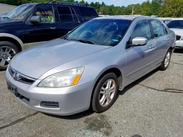 1HGCM56847A156883 - 2007 HONDA ACCORD EX SILVER photo 2