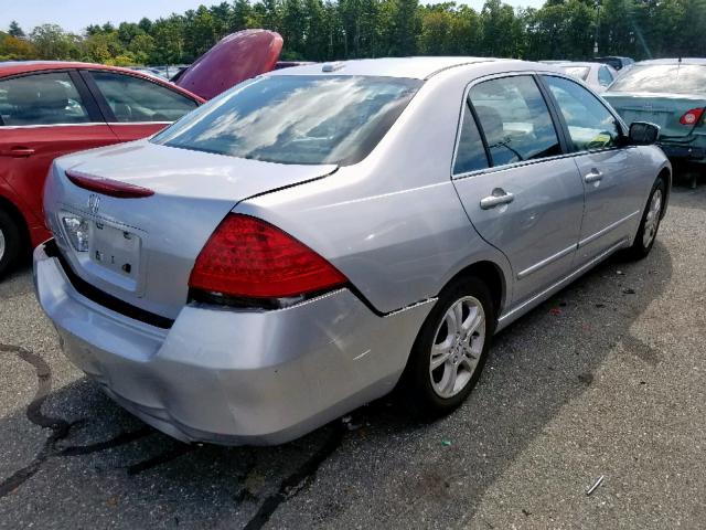 1HGCM56847A156883 - 2007 HONDA ACCORD EX SILVER photo 4