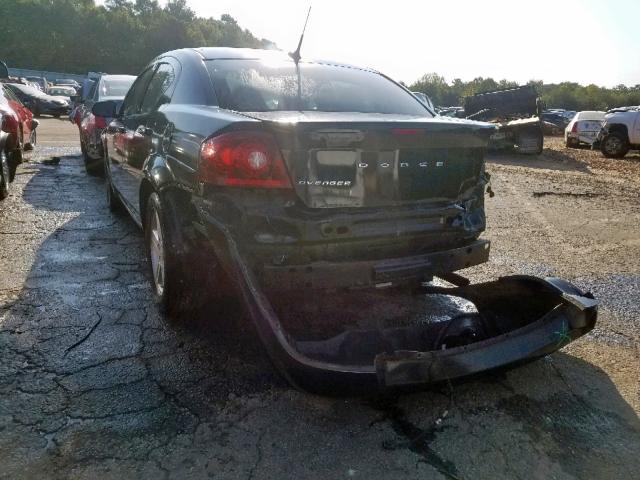 1B3BD1FB9BN523827 - 2011 DODGE AVENGER MA BLACK photo 3