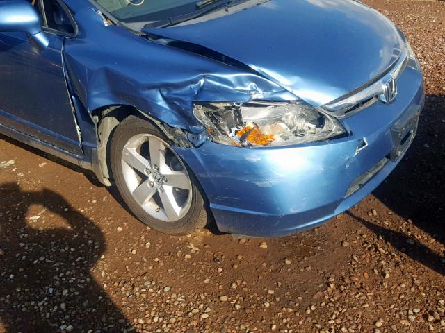 1HGFA16928L041938 - 2008 HONDA CIVIC EXL 蓝色 照片 9