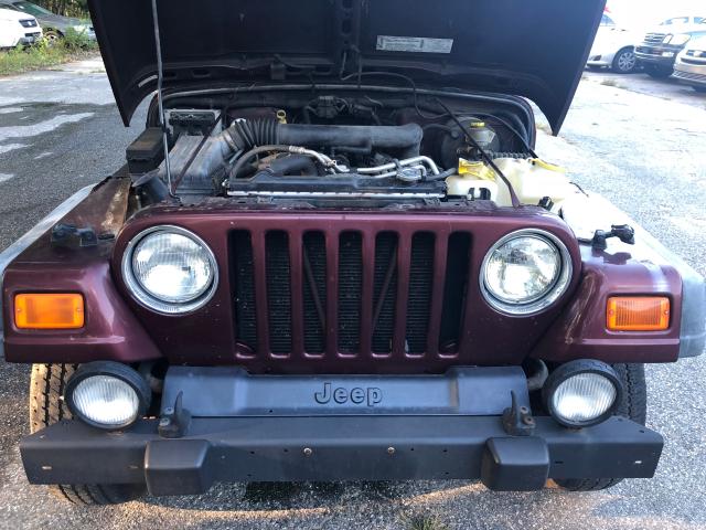 1J4FA49S73P307187 - 2003 JEEP WRANGLER / MAROON photo 8