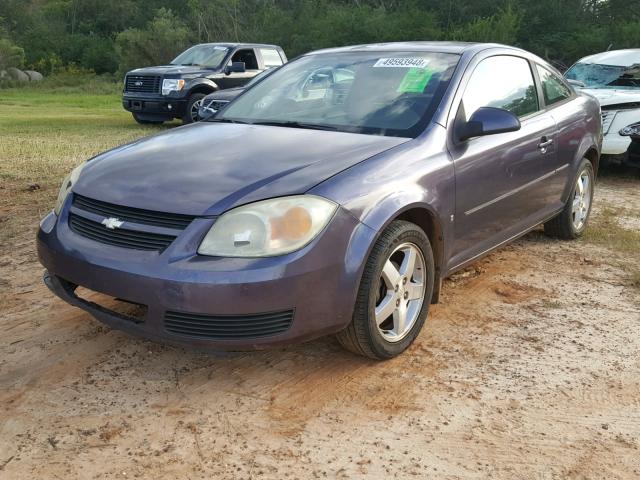 1G1AL15F667608595 - 2006 CHEVROLET COBALT LT PURPLE photo 2