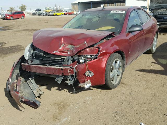 1G2ZH57N984171434 - 2008 PONTIAC G6 GT BURGUNDY photo 2