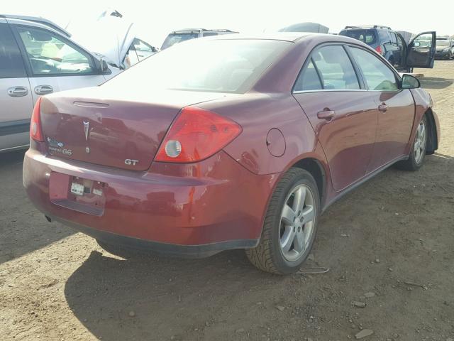 1G2ZH57N984171434 - 2008 PONTIAC G6 GT BURGUNDY photo 4