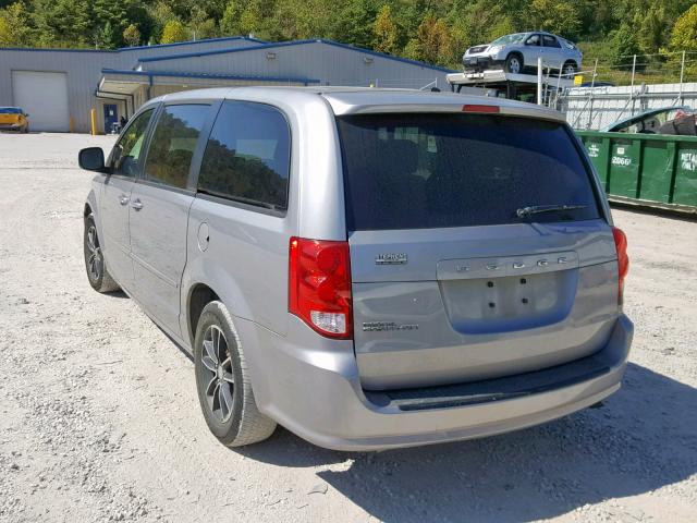 2C4RDGBGXFR530196 - 2015 DODGE GRAND CARA GRAY photo 3