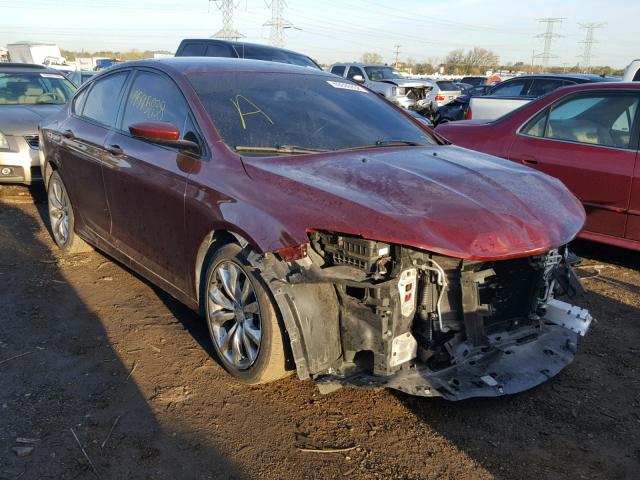 1C3CCCBB6GN173480 - 2016 CHRYSLER 200 S MAROON photo 1