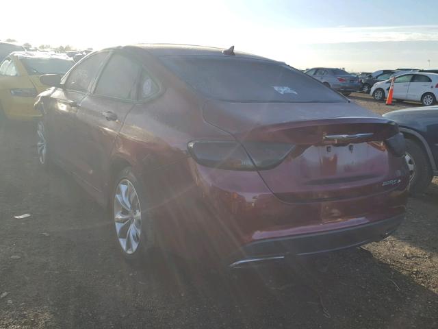 1C3CCCBB6GN173480 - 2016 CHRYSLER 200 S MAROON photo 3