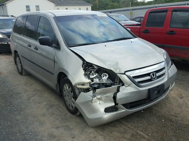 5FNRL38205B108990 - 2005 HONDA ODYSSEY LX GRAY photo 1