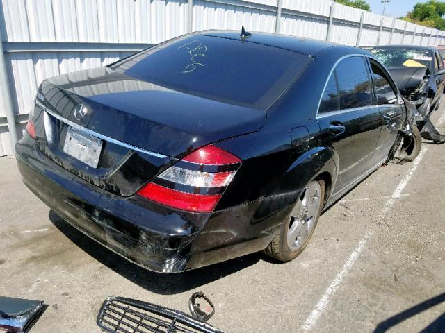 WDDNG71X97A100579 - 2007 MERCEDES-BENZ S 550 BLACK photo 4