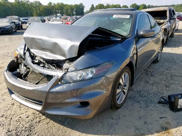 1HGCS1B88BA010483 - 2011 HONDA ACCORD EXL GRAY photo 2