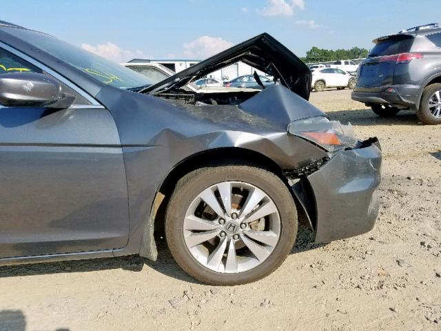 1HGCS1B88BA010483 - 2011 HONDA ACCORD EXL GRAY photo 9