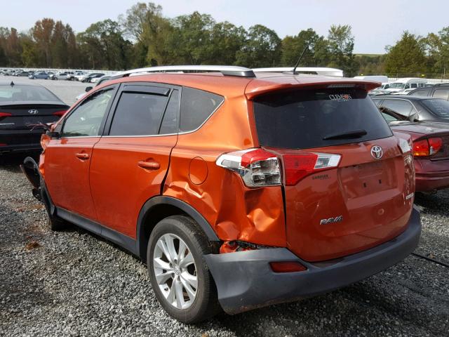 JTMYFREV3FJ045110 - 2015 TOYOTA RAV4 LIMIT ORANGE photo 3