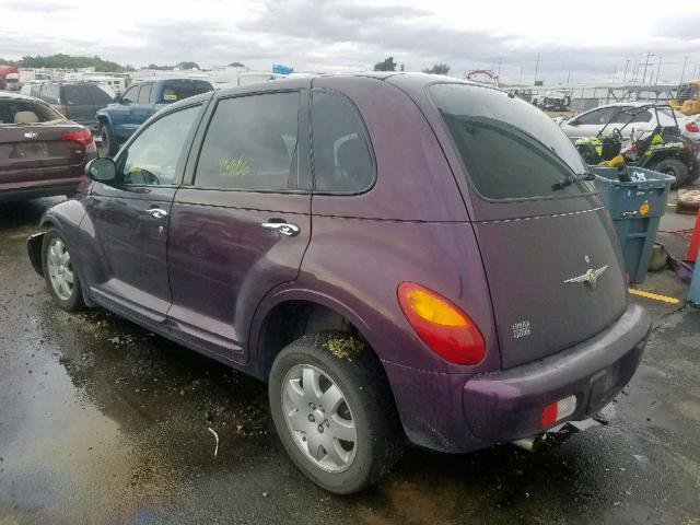 3C8FY68B75T626570 - 2005 CHRYSLER PT CRUISER PURPLE photo 3