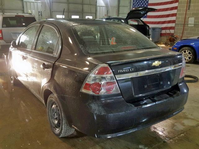 KL1TD5DEXBB201469 - 2011 CHEVROLET AVEO LS BLACK photo 3