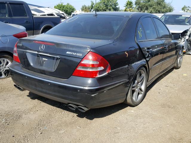 WDBUF76J85A663504 - 2005 MERCEDES-BENZ E 55 AMG BLACK photo 4