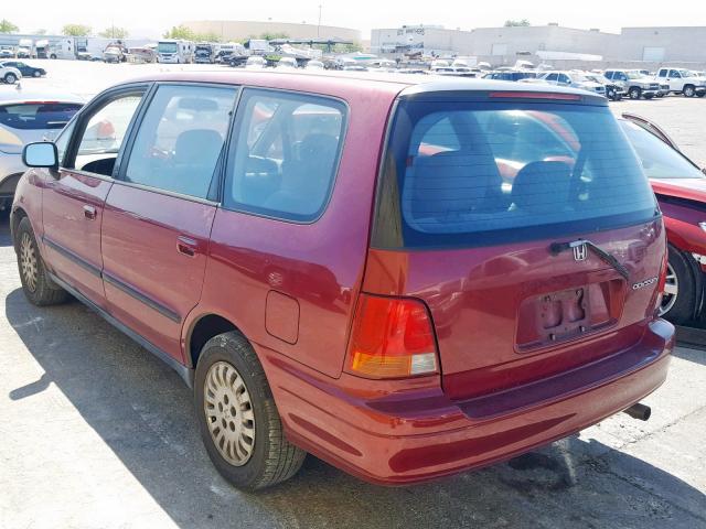 JHMRA1867SC030504 - 1995 HONDA ODYSSEY LX RED photo 3