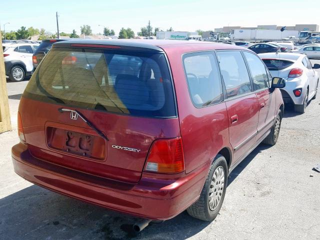 JHMRA1867SC030504 - 1995 HONDA ODYSSEY LX RED photo 4