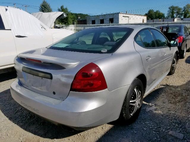 2G2WP522641146015 - 2004 PONTIAC GRAND PRIX SILVER photo 4