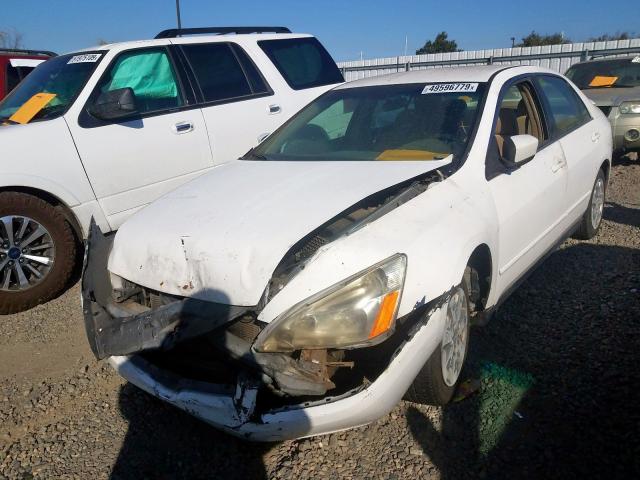 JHMCM56374C038909 - 2004 HONDA ACCORD LX WHITE photo 2