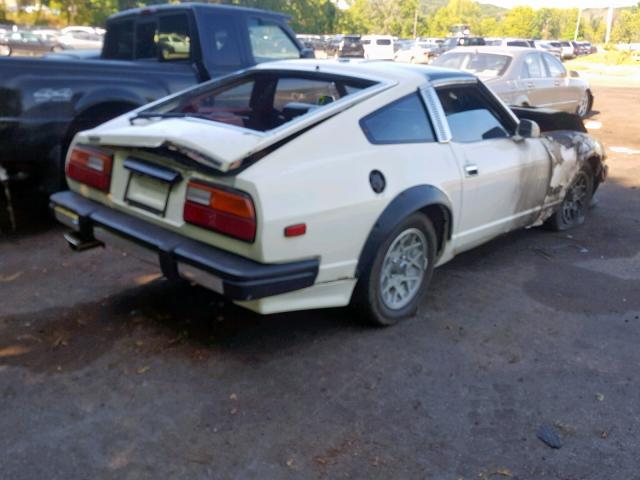 JN1CZ04S4BX606087 - 1981 DATSUN 280ZX WHITE photo 4