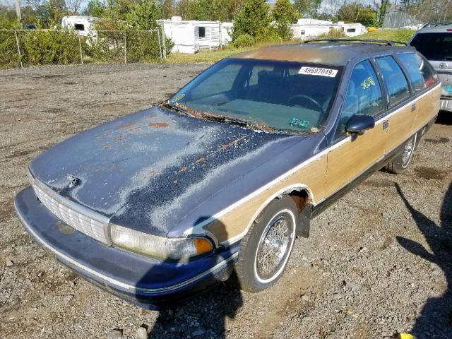 1G1BL83E0PW116868 - 1993 CHEVROLET CAPRICE CL BLUE photo 2