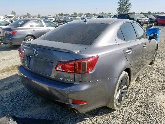 JTHBF5C22C5168827 - 2012 LEXUS IS 250 GRAY photo 4