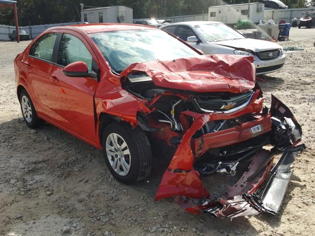 1G1JB5SHXH4164996 - 2017 CHEVROLET SONIC LS 红色 照片 1