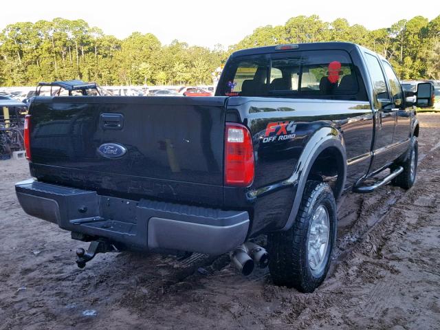 1FTWW31R98EA48084 - 2008 FORD F350 SRW S BLACK photo 4