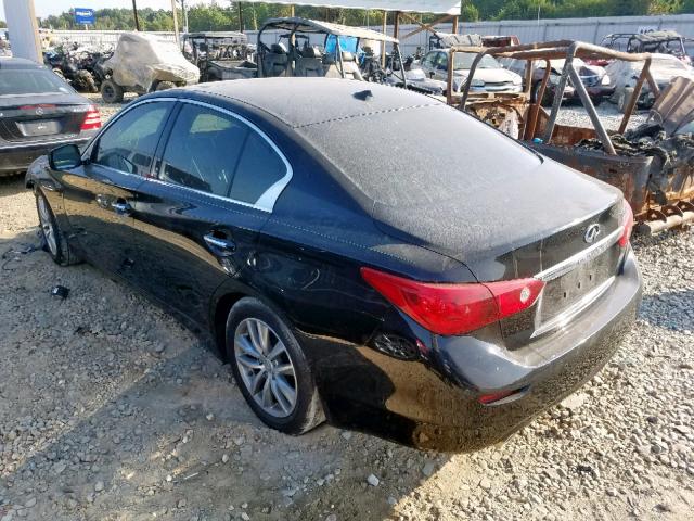 JN1BV7AP6FM333385 - 2015 INFINITI Q50 BASE BLACK photo 3