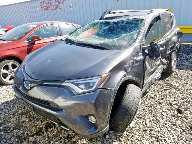 JTMDJREV6JD182711 - 2018 TOYOTA RAV4 HV LI CHARCOAL photo 2