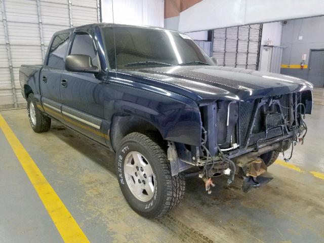 2GCEK13T851119227 - 2005 CHEVROLET SILVERADO BLUE photo 1