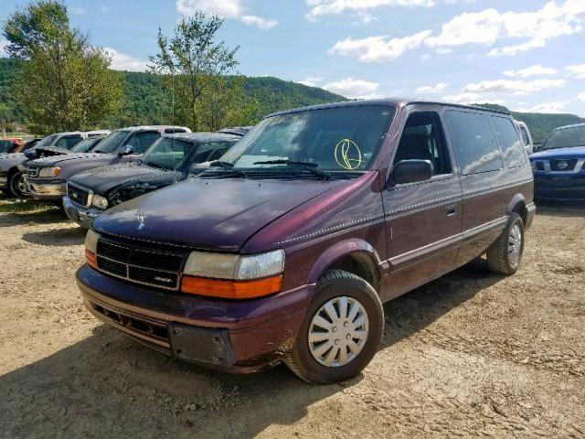 2B4GH45R5RR807118 - 1994 DODGE CARAVAN SE BURGUNDY photo 2