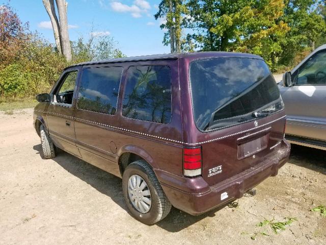 2B4GH45R5RR807118 - 1994 DODGE CARAVAN SE BURGUNDY photo 3