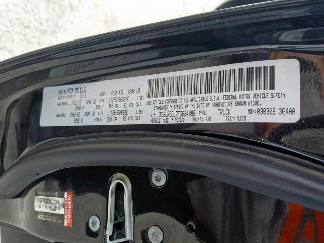 3C6UR5DL7FG624088 - 2015 RAM 2500 SLT Qara foto 10