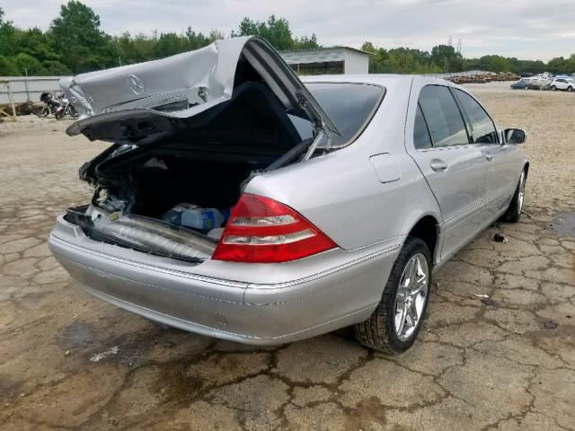 WDBNG75J1YA114332 - 2000 MERCEDES-BENZ S 500 SILVER photo 4