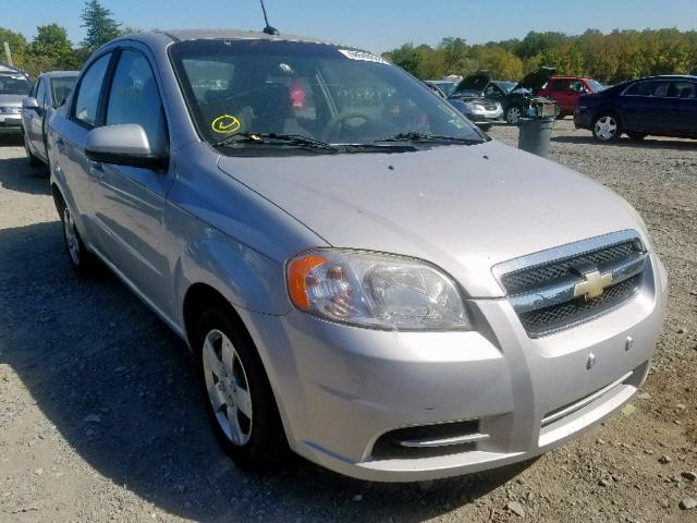 KL1TD5DE0AB074018 - 2010 CHEVROLET AVEO LS SILVER photo 1