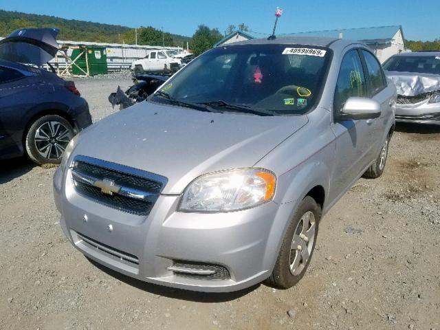 KL1TD5DE0AB074018 - 2010 CHEVROLET AVEO LS SILVER photo 2