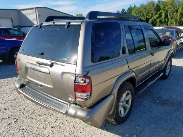 JN8DR09Y03W808824 - 2003 NISSAN PATHFINDER TAN photo 4