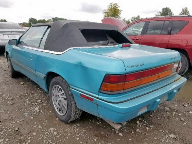 1C3EU4536RF242813 - 1994 CHRYSLER LEBARON BA TEAL photo 3