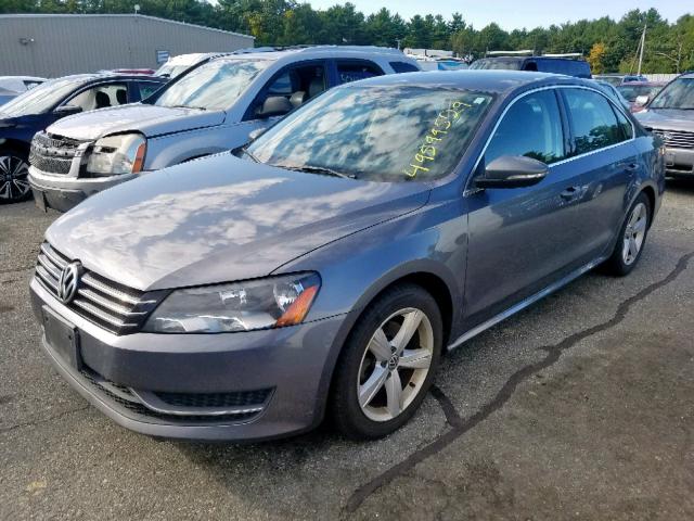 1VWBP7A33CC029739 - 2012 VOLKSWAGEN PASSAT SE GRAY photo 2