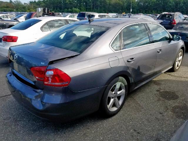 1VWBP7A33CC029739 - 2012 VOLKSWAGEN PASSAT SE GRAY photo 4