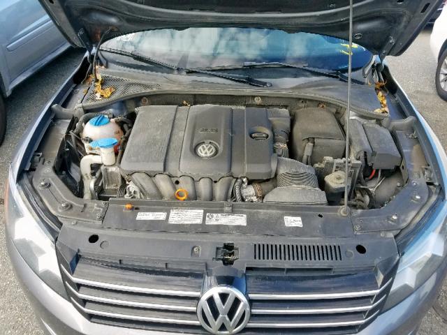 1VWBP7A33CC029739 - 2012 VOLKSWAGEN PASSAT SE GRAY photo 7