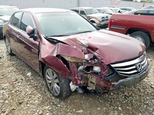 1HGCP2F87CA138345 - 2012 HONDA ACCORD EXL MAROON photo 1