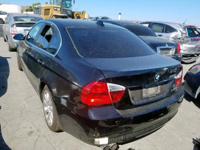 WBAVB33576KS37829 - 2006 BMW 330 I BLACK photo 3