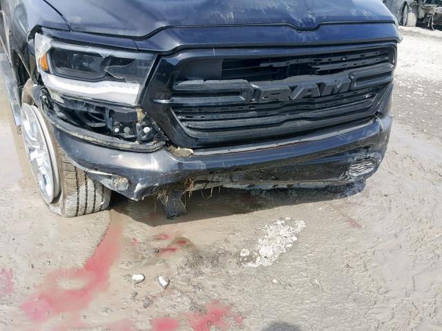 1C6SRFTT6KN779795 - 2019 RAM 1500 SPORT BLACK photo 9