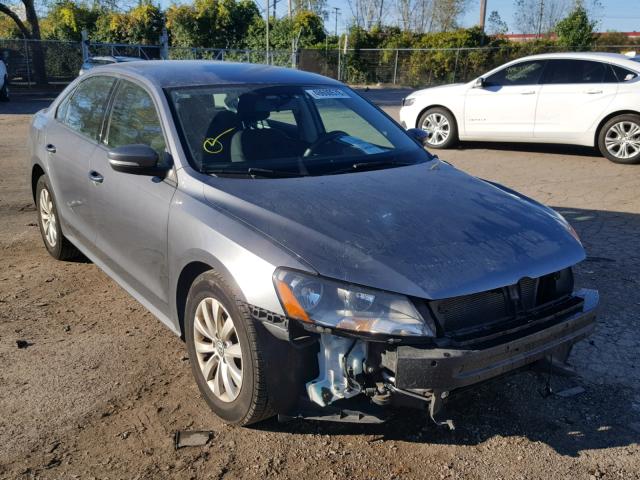 1VWAH7A39DC114319 - 2013 VOLKSWAGEN PASSAT S GRAY photo 1