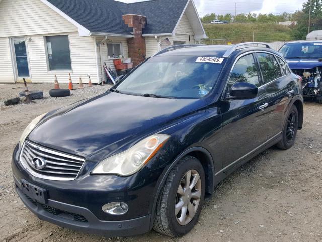 JNKAJ09F18M357165 - 2008 INFINITI EX35 BASE BLACK photo 2