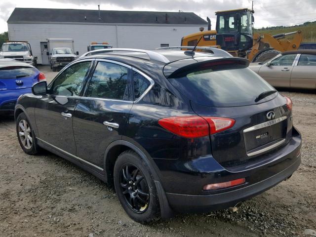 JNKAJ09F18M357165 - 2008 INFINITI EX35 BASE BLACK photo 3