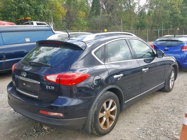 JNKAJ09F18M357165 - 2008 INFINITI EX35 BASE BLACK photo 4