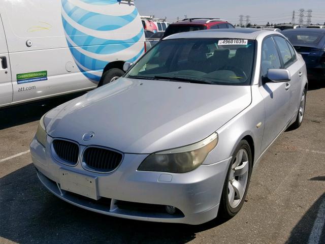 WBANA535X4B847509 - 2004 BMW 525 I SILVER photo 2